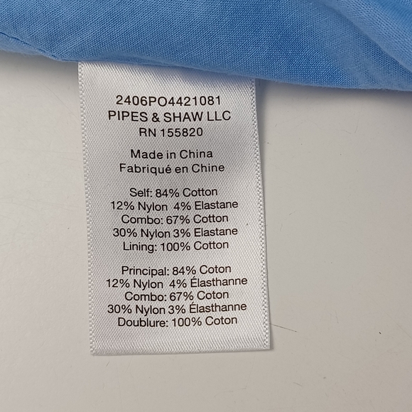 Veronica Beard Poppe Striped Dress Size 8 Preppy Cotton Blend Long Sleeve Collar - Picture 15 of 16